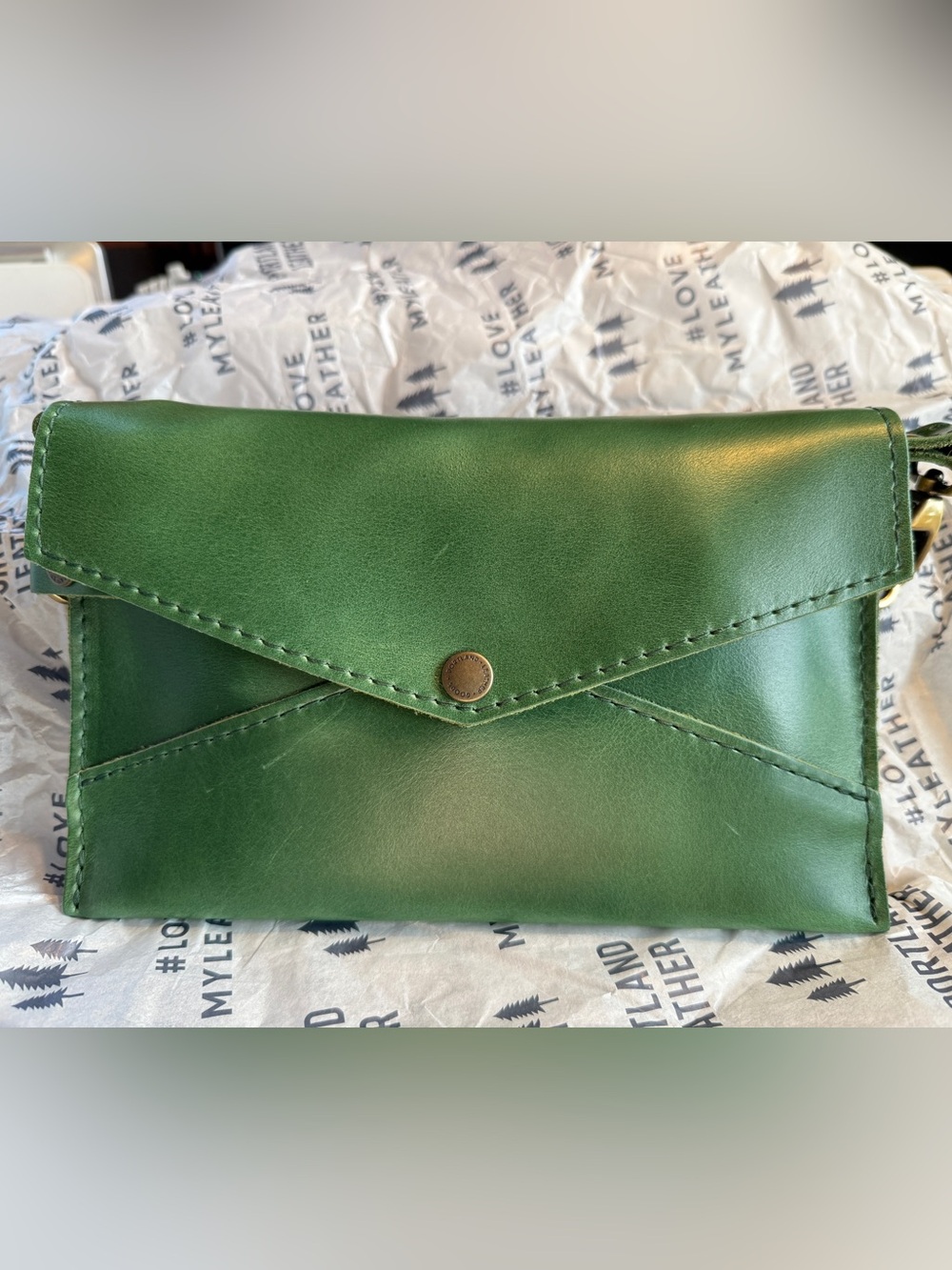 Portland Leather BNNU Cowboy Mint Envelope Crossbody